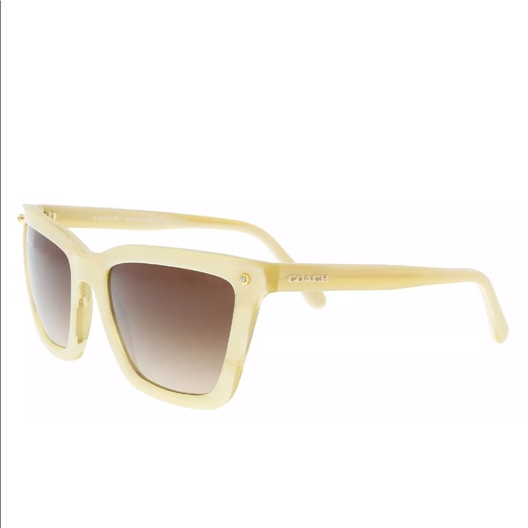COACH ‘IVORY HORN’ square sunglasses - Picture 6 of 8